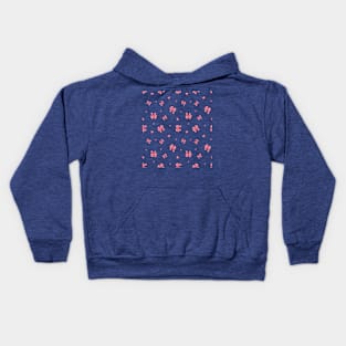 Bows Hearts Seamless Pattern Kids Hoodie